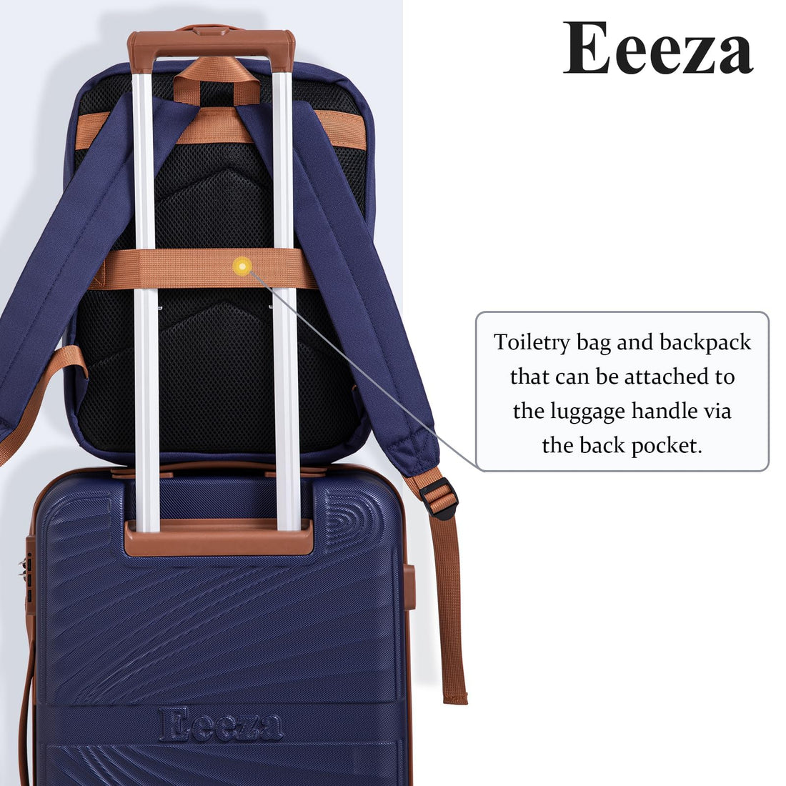3-Piece 20" Carry-On Luggage Set