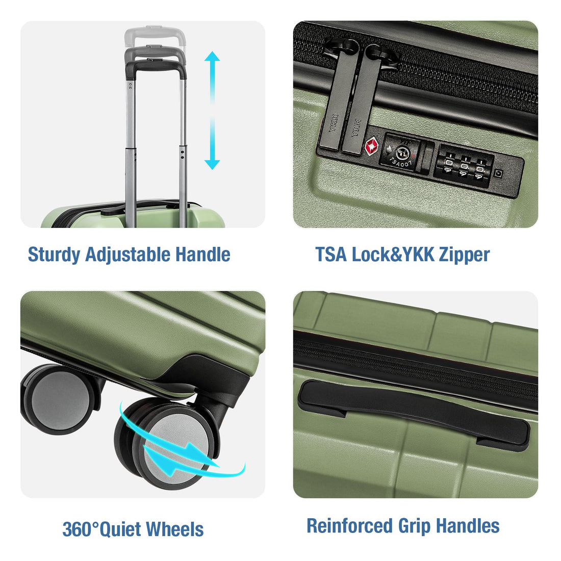 KYME 20" Carry-On Luggage Green