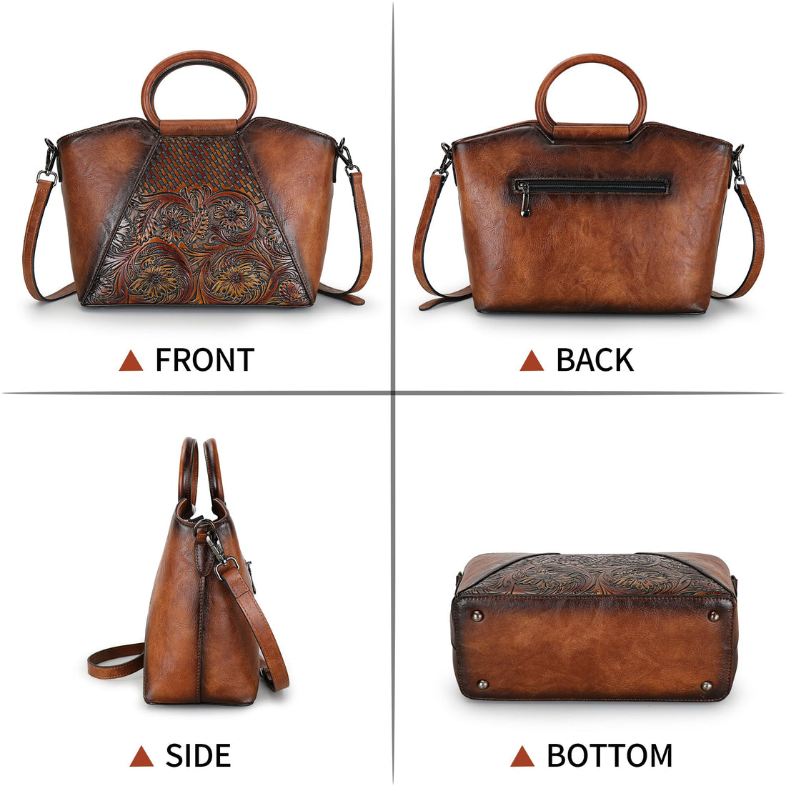 Women's Leather Tote & Satchel Bag