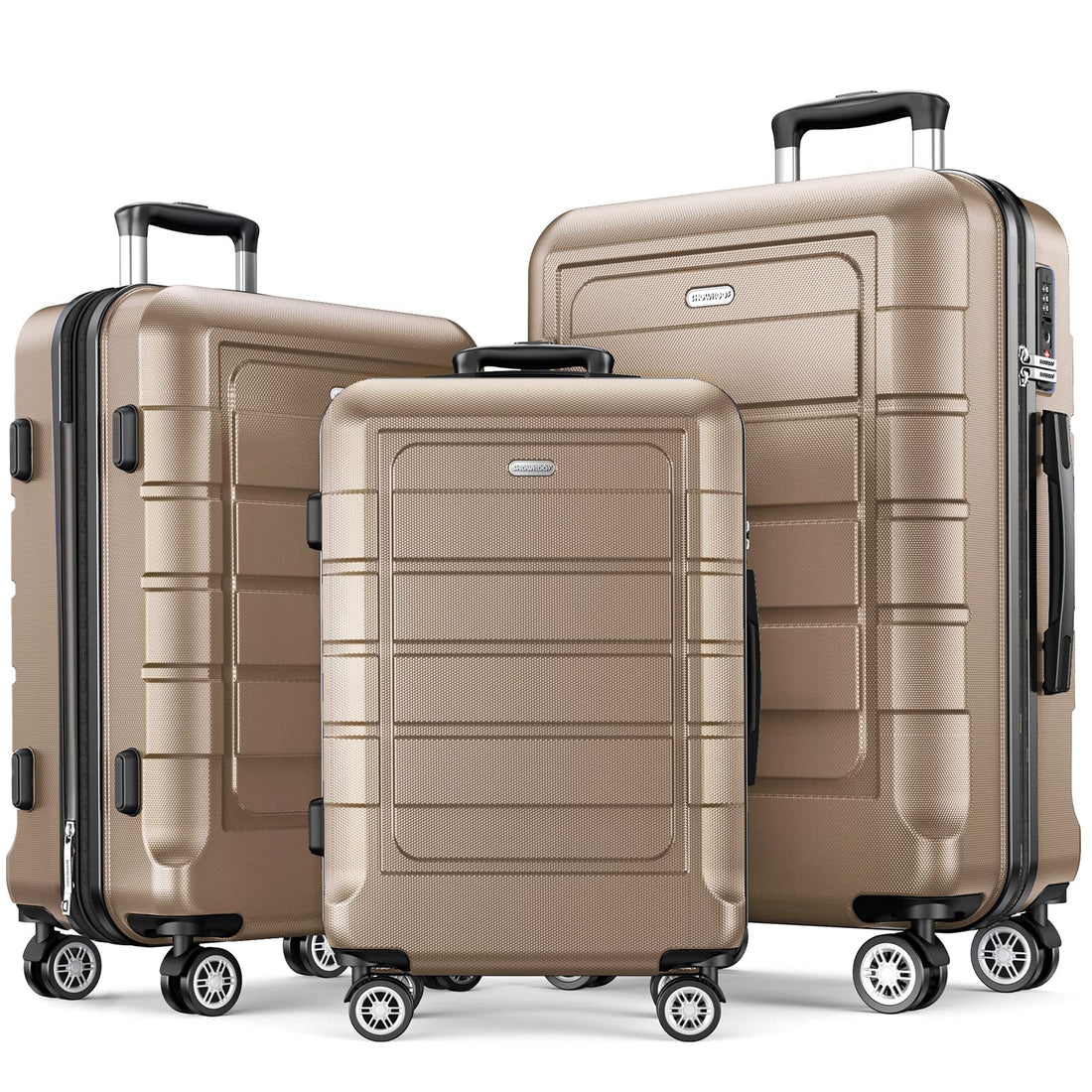 SHOWKOO 3-Piece Luggage Set