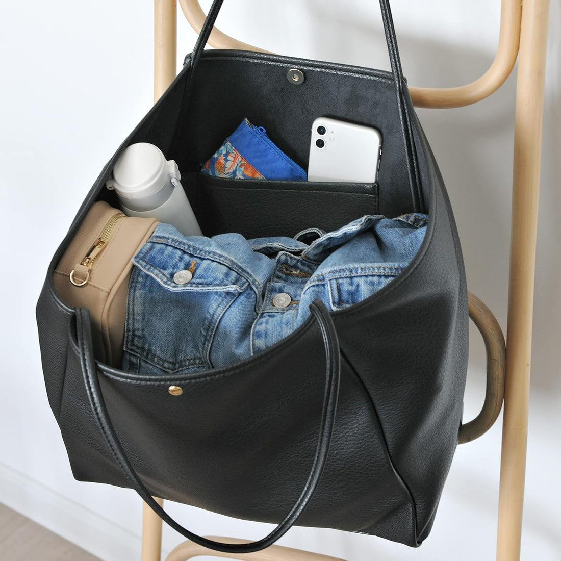 Oversize PU Tote Bag – Women