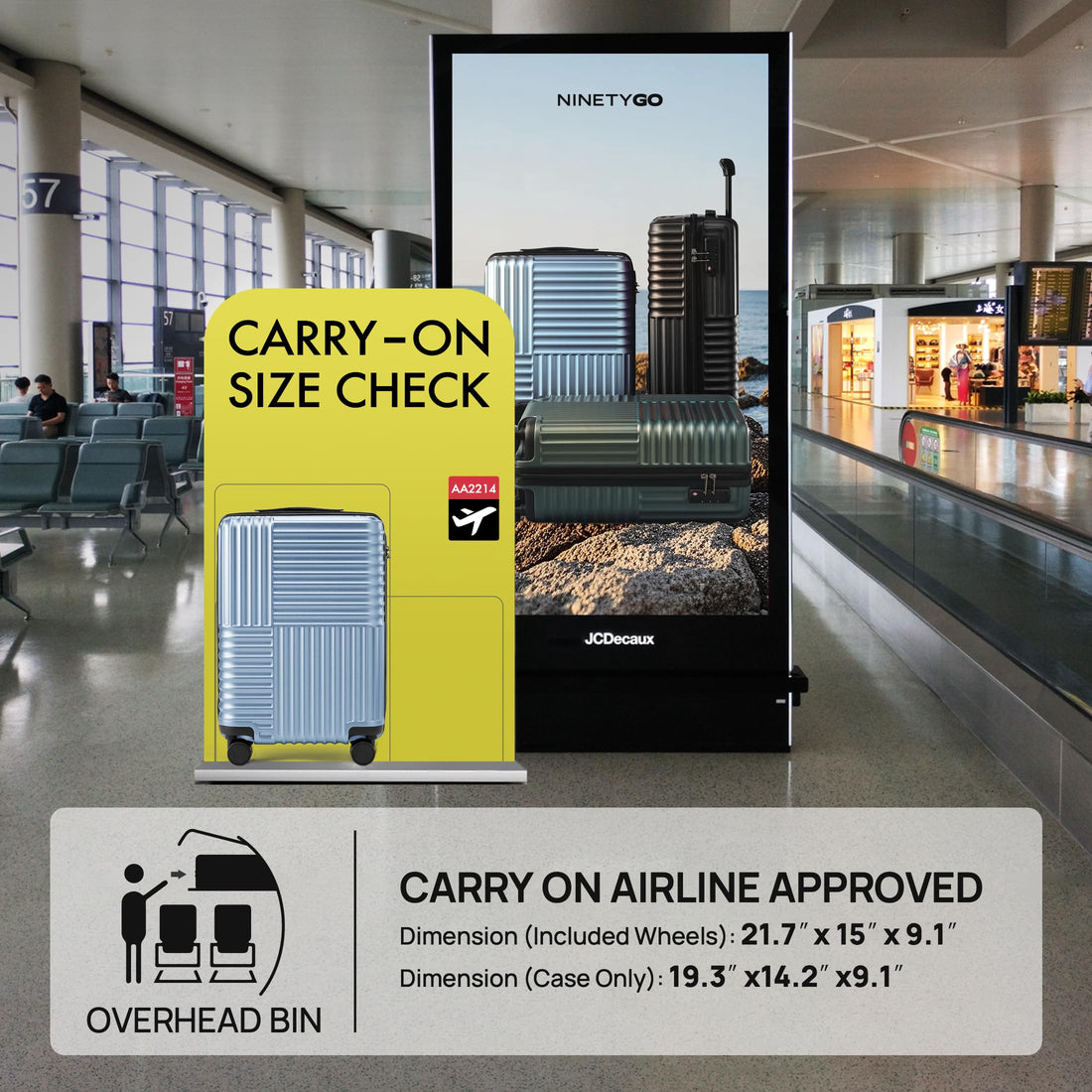 NINETYGO 20" Carry-On Luggage