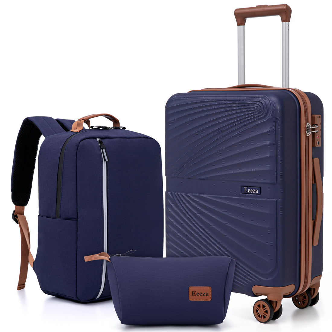 3-Piece 20" Carry-On Luggage Set