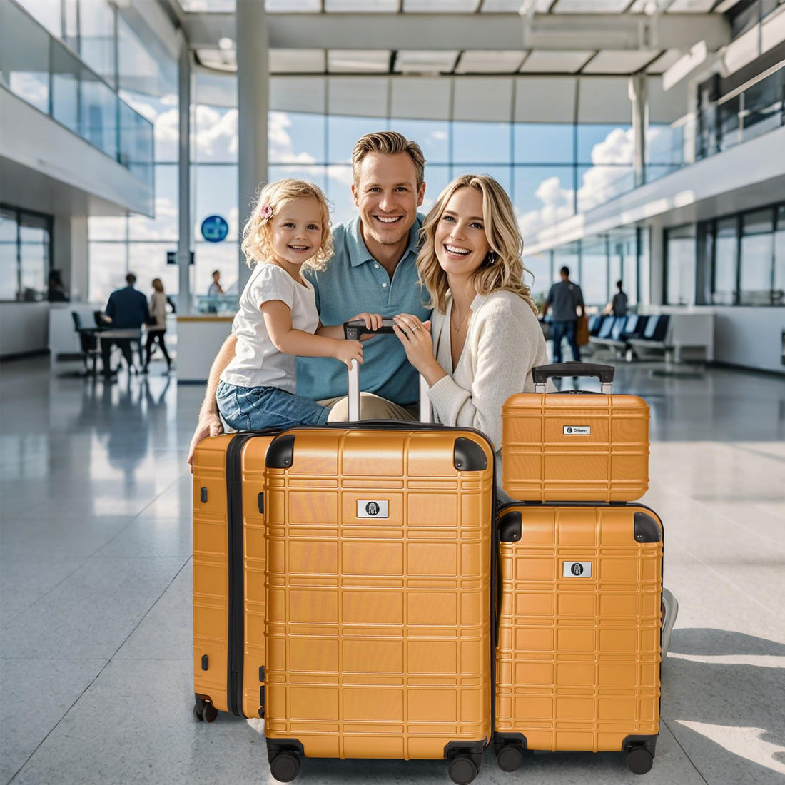 4-Piece Luggage Set – Blue