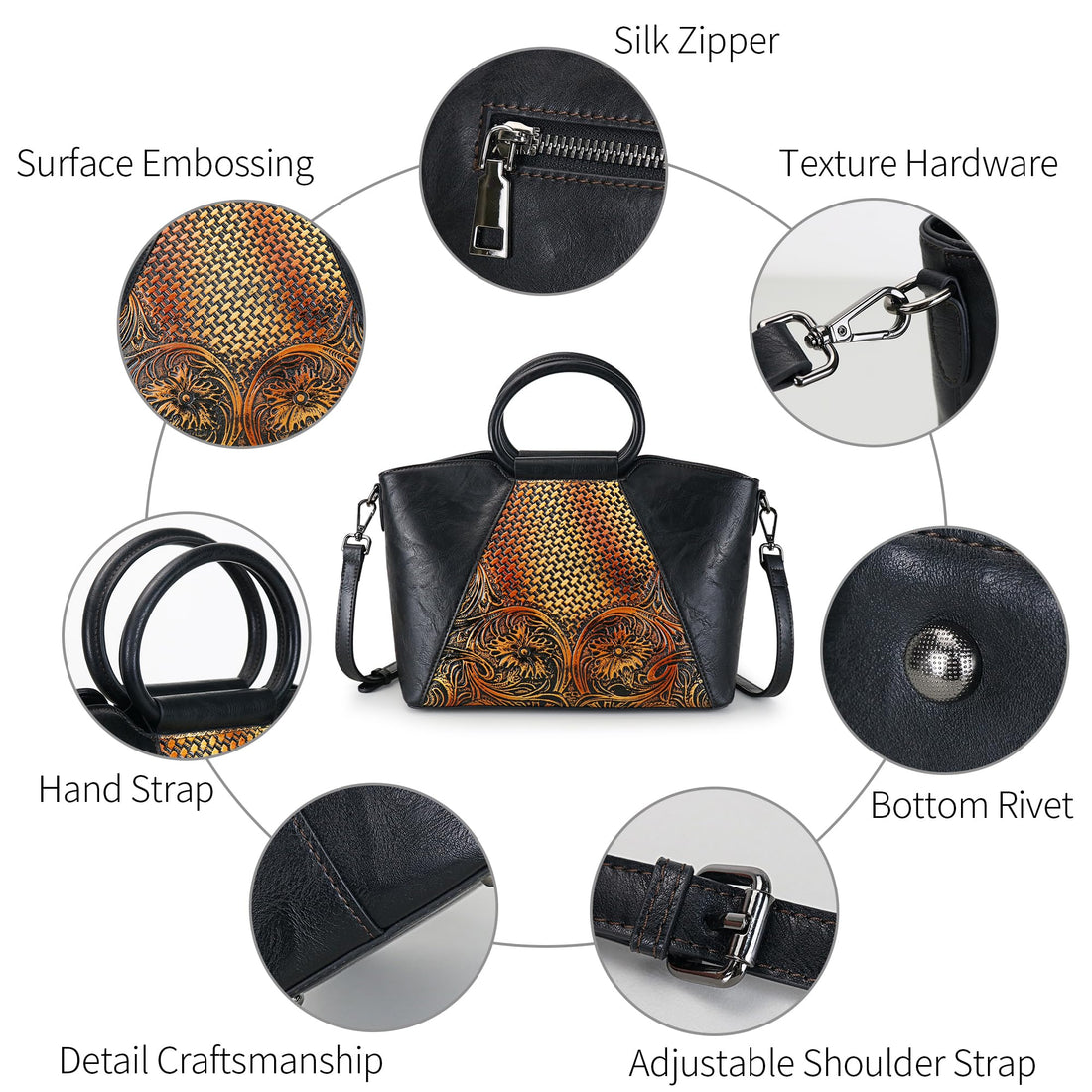 Women's Leather Tote & Satchel Bag
