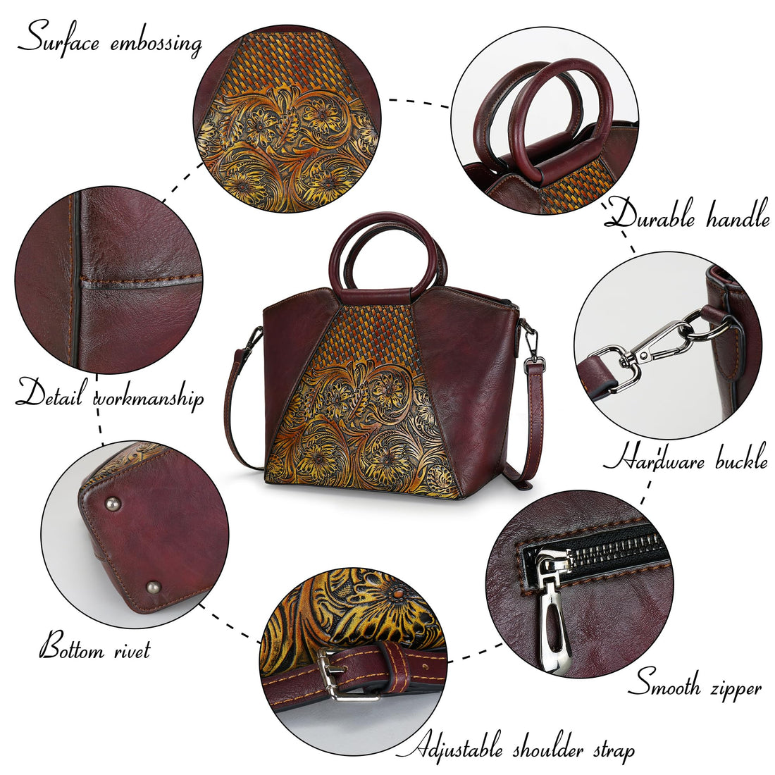 Women's Leather Tote & Satchel Bag