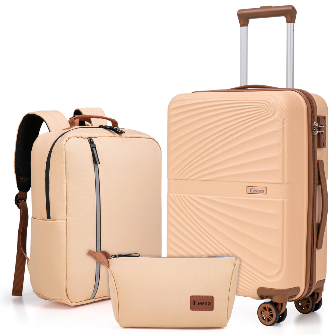 3-Piece 20" Carry-On Luggage Set