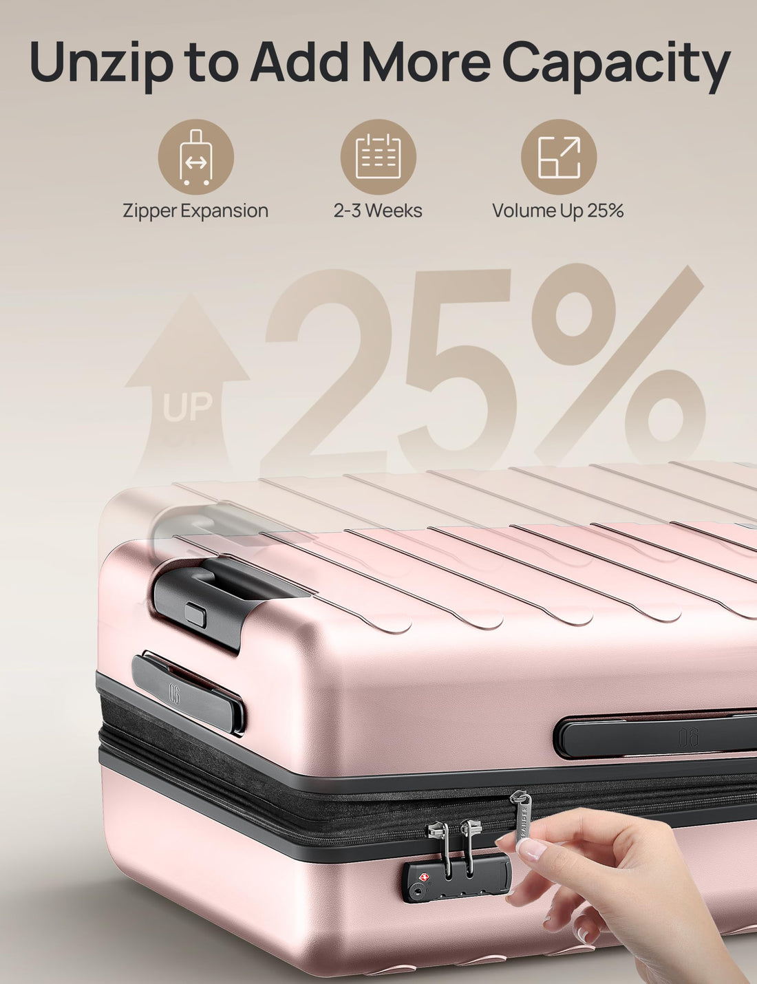 2-Piece Carry-On Luggage Set – Grey
