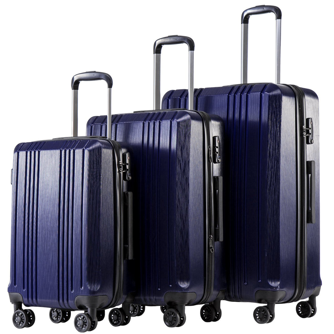 Coolife 3-Piece Expandable Luggage Set