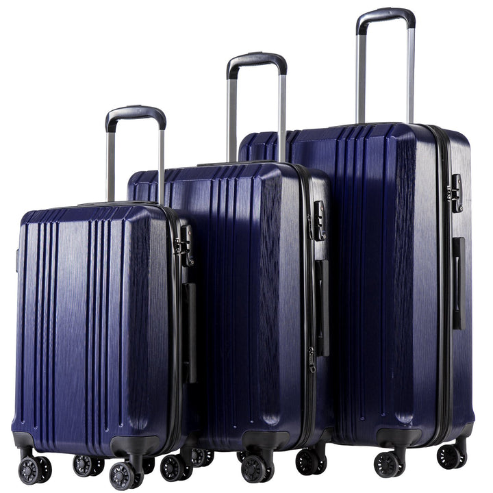 Coolife 3-Piece Expandable Luggage Set