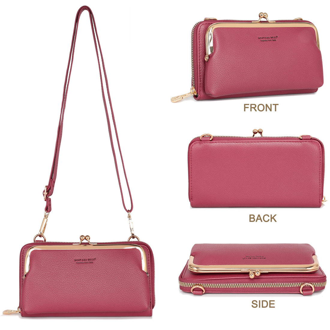 Montana West Small Crossbody Cell Phone Purse for Women RFID Blocking Cellphone Wallet