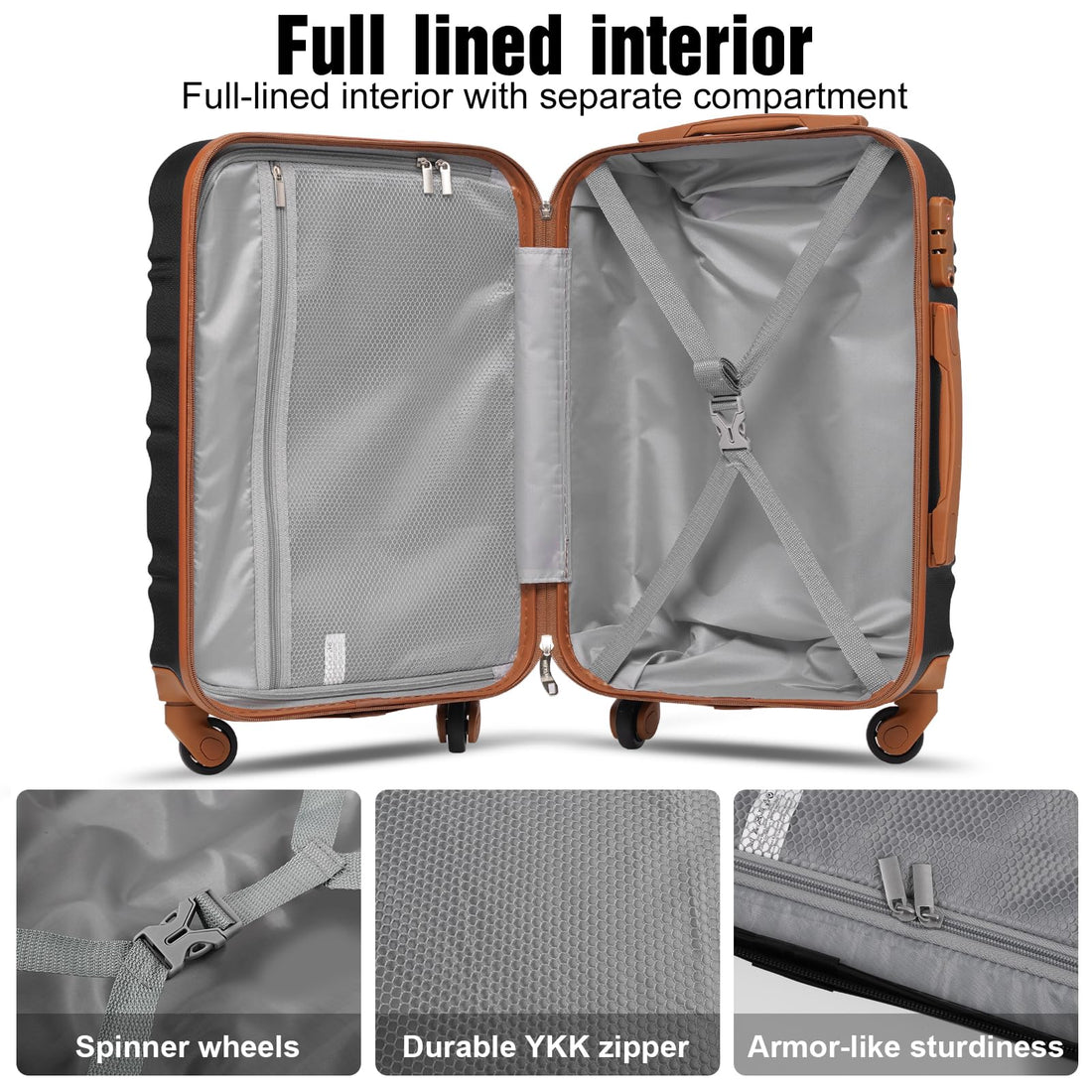 3-Piece Carry-On Luggage Set