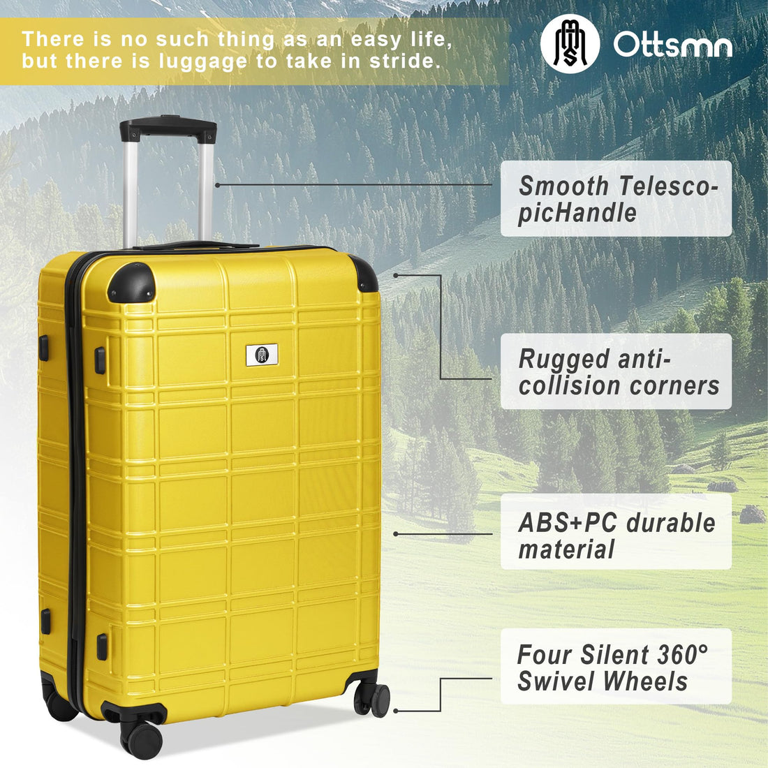 4-Piece Luggage Set – Blue