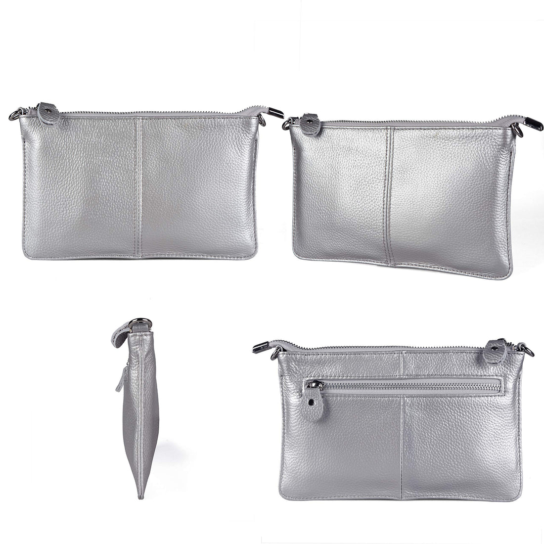 befen Genuine Leather Wristlet Clutch Wallet Purses Small Crossbody Bags for Women with RFID Blocking Card Slots