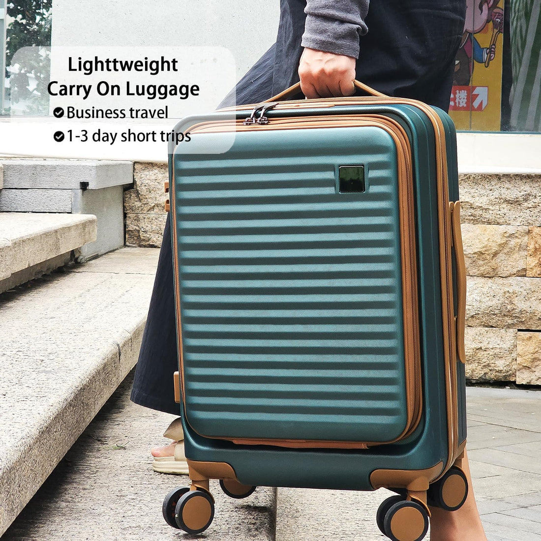 19.5" Hardside Carry-On – Black