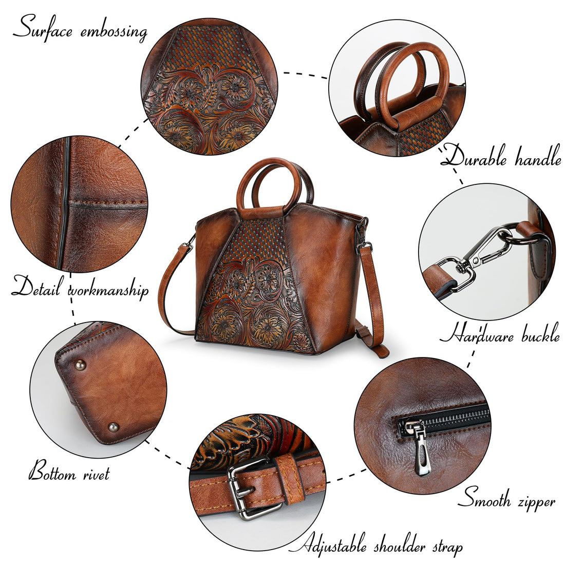Women's Leather Tote & Satchel Bag