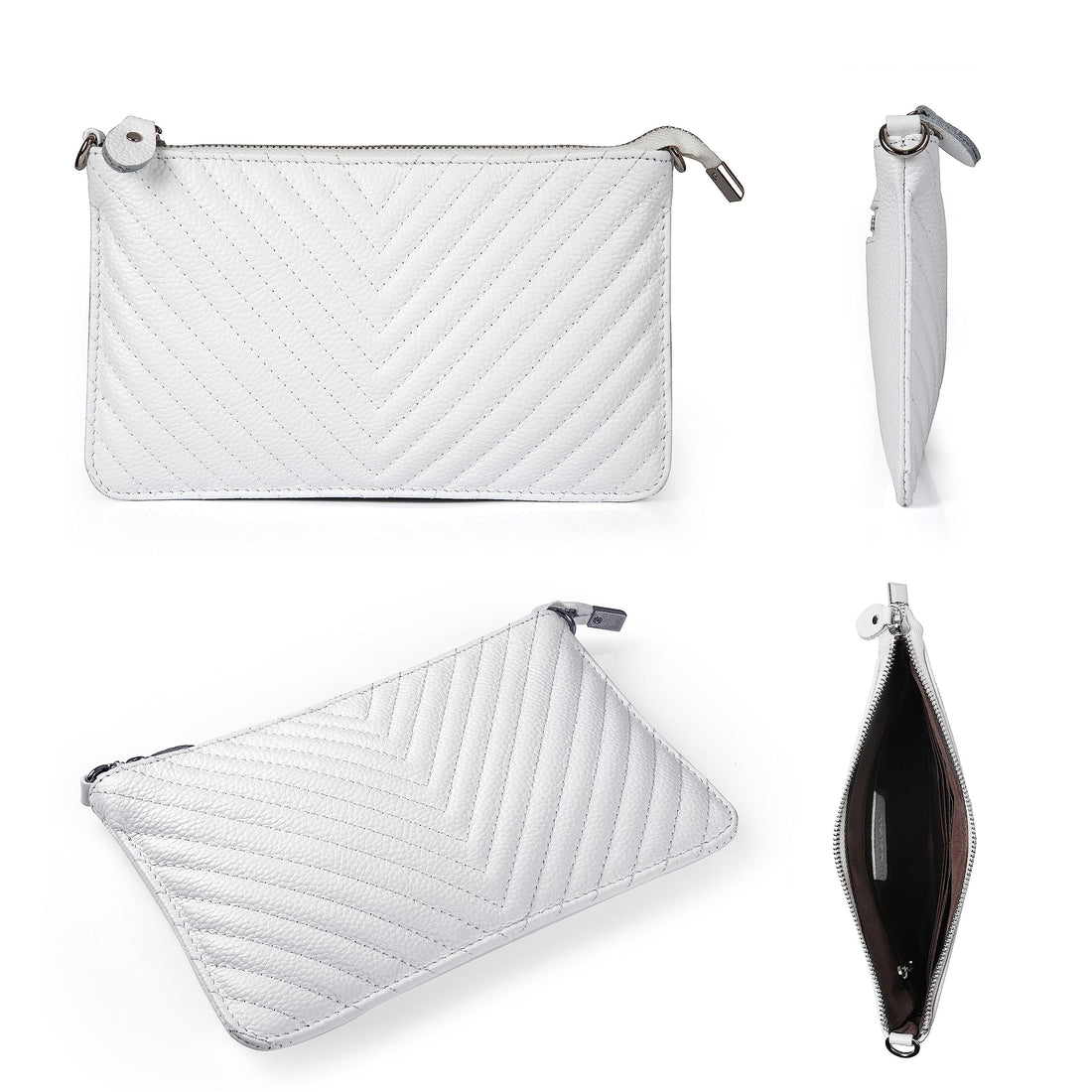 befen Genuine Leather Wristlet Clutch Wallet Purses Small Crossbody Bags for Women with RFID Blocking Card Slots